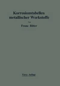 bokomslag Korrosionstabellen metallischer Werkstoffe