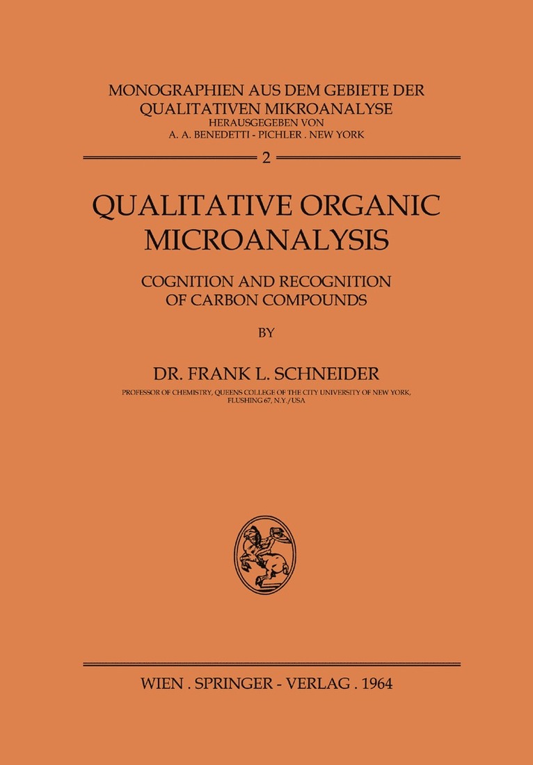 Qualitative Organic Microanalysis
