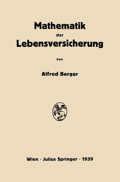 bokomslag Mathematik der Lebensversicherung