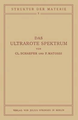 bokomslag Das Ultrarote Spektrum