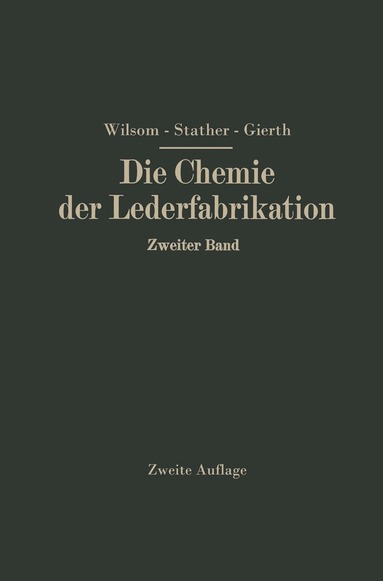 bokomslag Die Chemie der Lederfabrikation