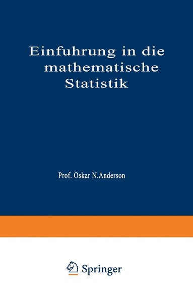 bokomslag Einführung in die Mathematische Statistik