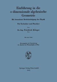 bokomslag Einfhrung in die n-dimensionale algebraische Geometrie