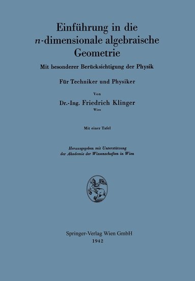 bokomslag Einfhrung in die n-dimensionale algebraische Geometrie