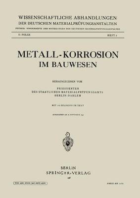 bokomslag Metall-Korrosion im Bauwesen