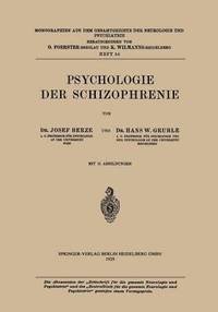 bokomslag Psychologie der Schizophrenie