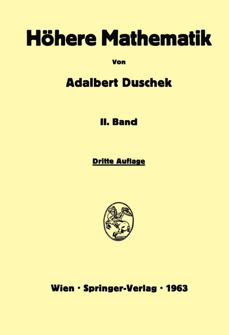 Vorlesungen über höhere Mathematik