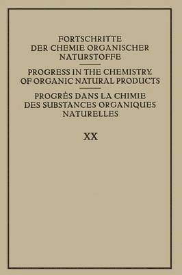 bokomslag Fortschritte der Chemie Organischer Naturstoffe / Progress in the Chemistry of Organic Natural Products / Progrs dans la Chimie des Substances Organiques Naturelles