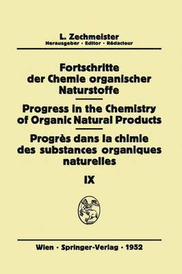 bokomslag Fortschritte der Chemie Organischer Naturstoffe/Progress in the Chemistry of Organic Natural Products/Progrs Dans La Chimie Des Substances Organiques Naturelles