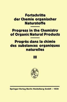 bokomslag Fortschritte der Chemie Organischer Naturstoffe