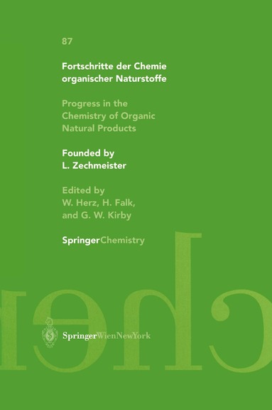 bokomslag Progress in the Chemistry of Organic Natural Products