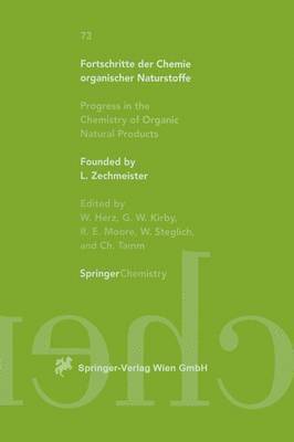bokomslag Fortschritte der Chemie organischer Naturstoffe / Progress in the Chemistry of Organic Natural Products