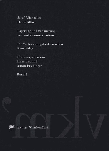 bokomslag Lagerung und Schmierung von Verbrennungsmotoren