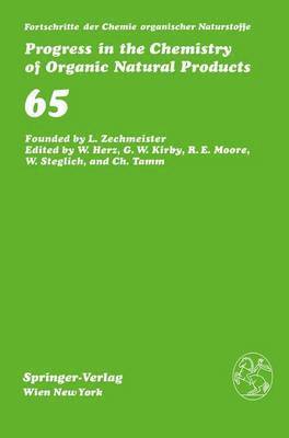 Fortschritte der Chemie organischer Naturstoffe/Progress in the Chemistry of Organic Natural Products 1