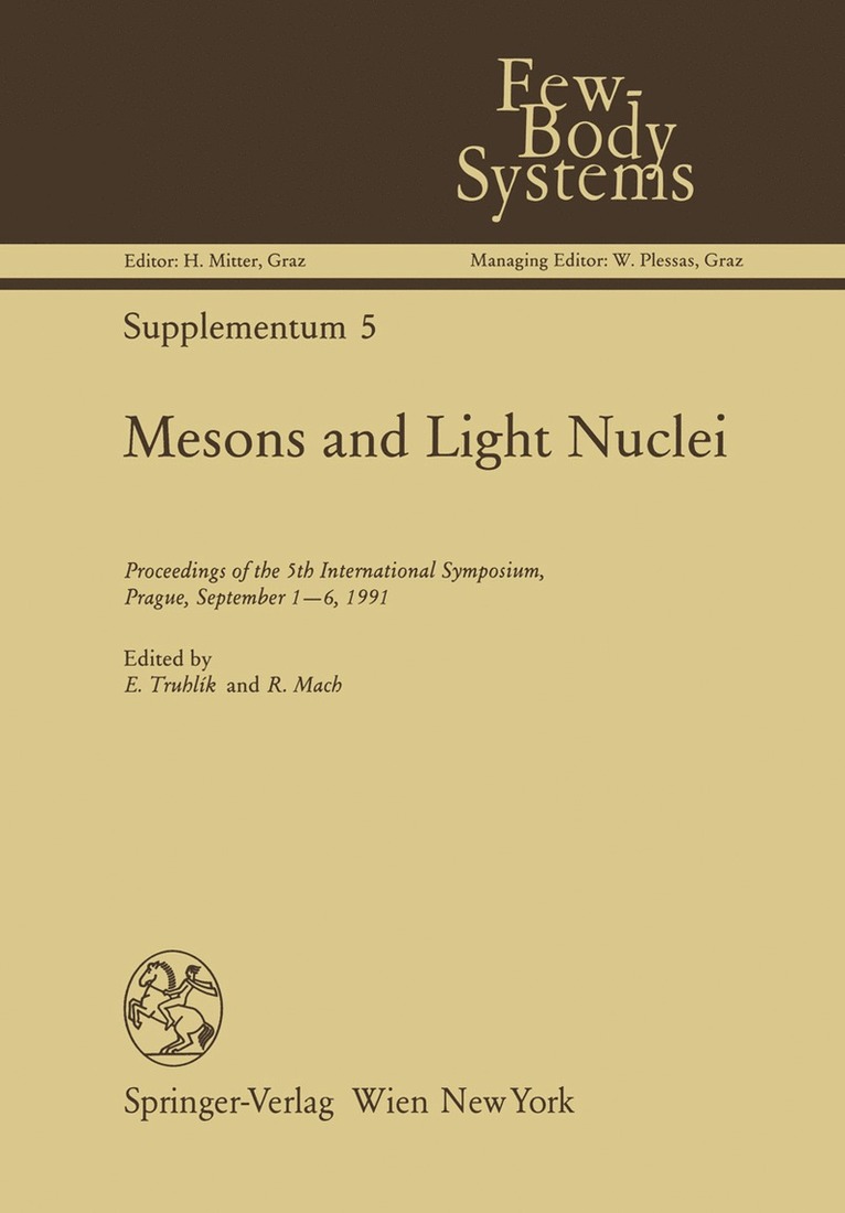 Emil Truhlik, Rostislav Mach - Mesons and Light Nuclei, Häftad