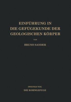 Einfhrung in die Gefgekunde der Geologischen Krper 1