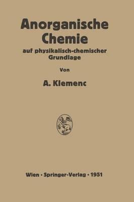 bokomslag Anorganische Chemie auf physikalisch-chemischer Grundlage