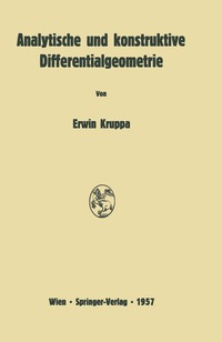 bokomslag Analytische und konstruktive Differentialgeometrie