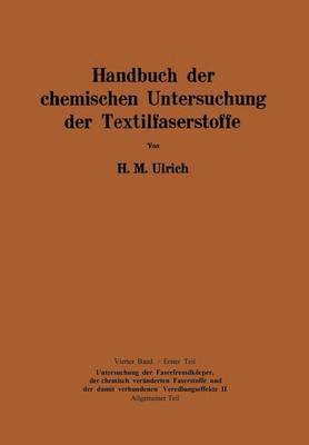 bokomslag Handbuch der chemischen Untersuchung der Textilfaserstoffe