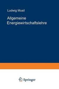 bokomslag Allgemeine Energiewirtschaftslehre
