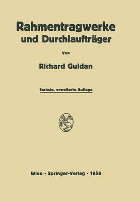 bokomslag Rahmentragwerke und Durchlauftrger