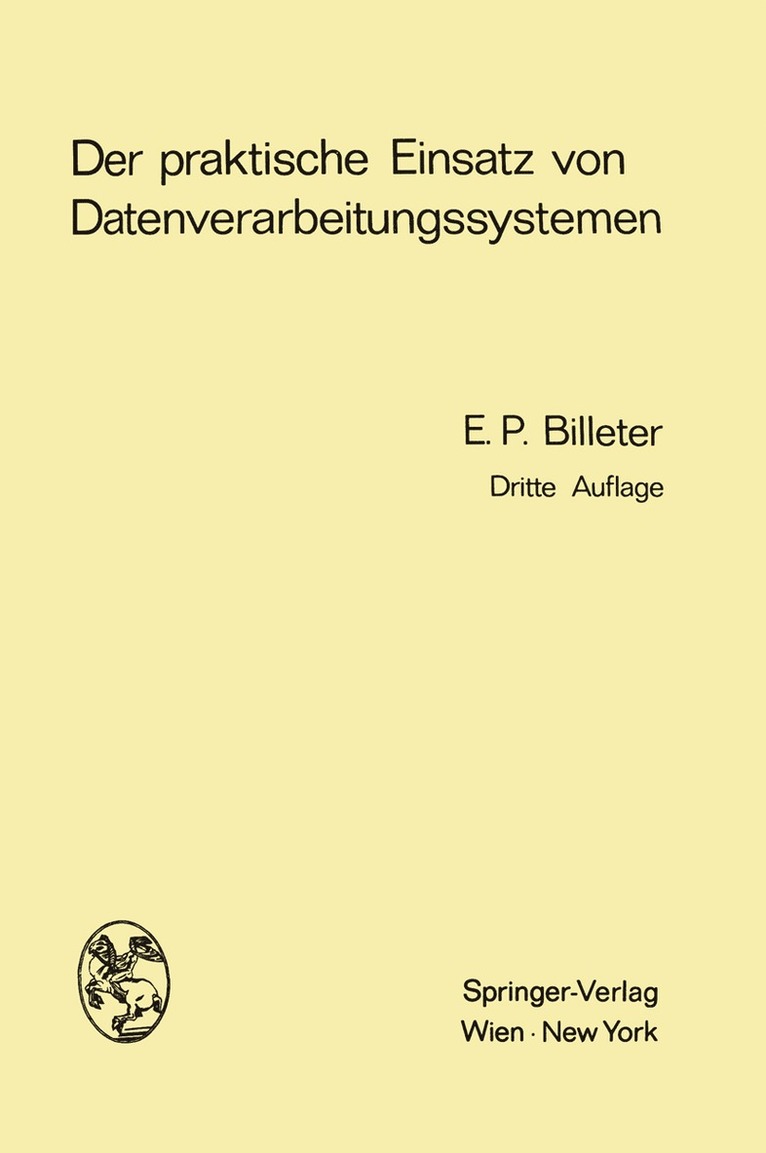 Der praktische Einsatz von Datenverarbeitungssystemen
