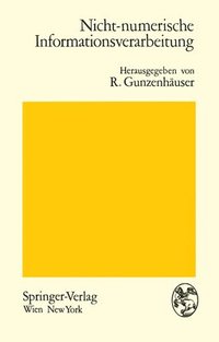 bokomslag Nicht-numerische Informationsverarbeitung