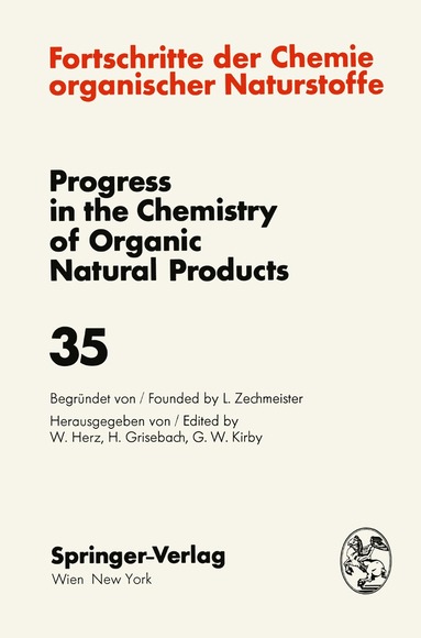 bokomslag Fortschritte der Chemie Organischer Naturstoffe / Progress in the Chemistry of Organic Natural Products