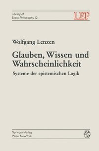 bokomslag Glauben, Wissen Und Wahrscheinlichkeit