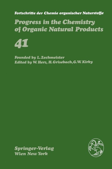 bokomslag Fortschritte der Chemie organischer Naturstoffe / Progress in the Chemistry of Organic Natural Products