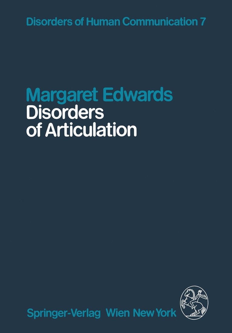 Margaret Edwards - Disorders of Articulation, Häftad