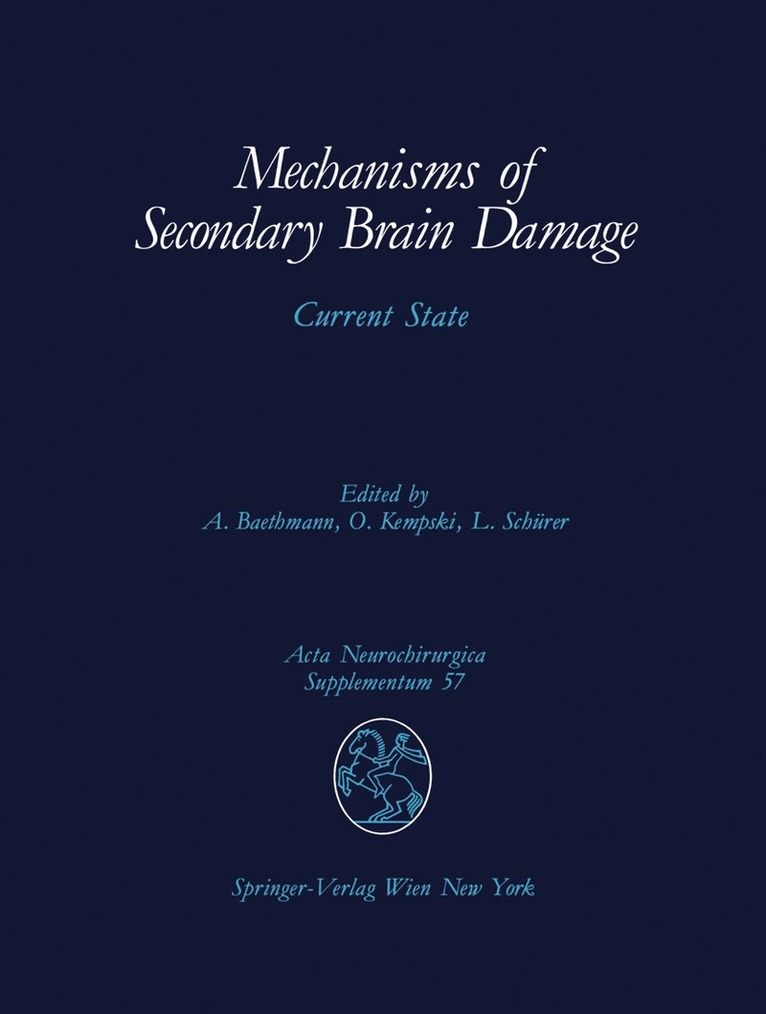 Alexander Baethmann, Oliver Kempski, Ludwig Schürer - Mechanisms of Secondary Brain Damage, Häftad