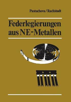 bokomslag Federlegierungen aus NE-Metallen