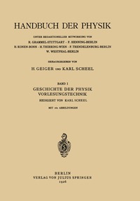 bokomslag Geschichte der Physik Vorlesungstechnik