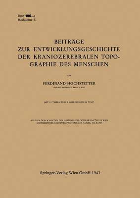 bokomslag Beiträge zur Entwicklungsgeschichte der Kraniozerebralen Topographie des Menschen
