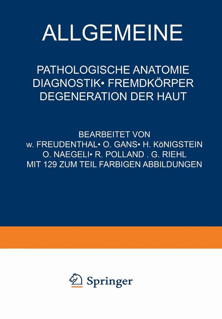 Allgemeine Pathologische Anatomie Diagnostik  Fremdkrper Degeneration der Haut 1