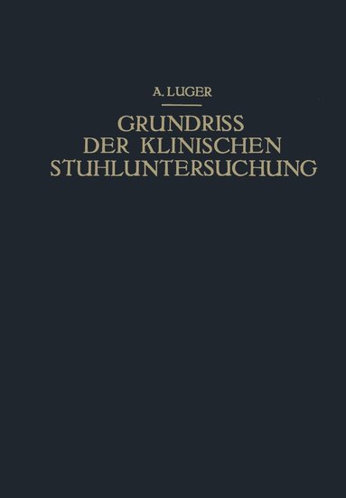 bokomslag Grundriss der Klinischen Stuhluntersuchung