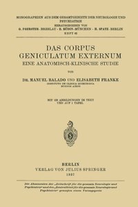 bokomslag Das Corpus Geniculatum Externum Eine Anatomisch-Klinische Studie