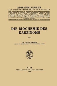 bokomslag Die Biochemie des Karzinoms