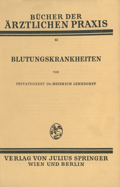 bokomslag Blutungskrankheiten