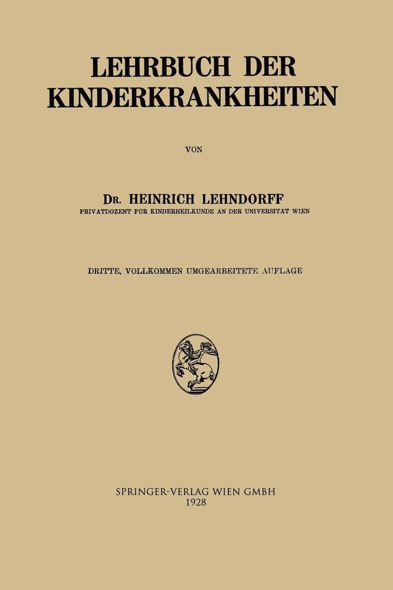 Lehrbuch der Kinderkrankheiten