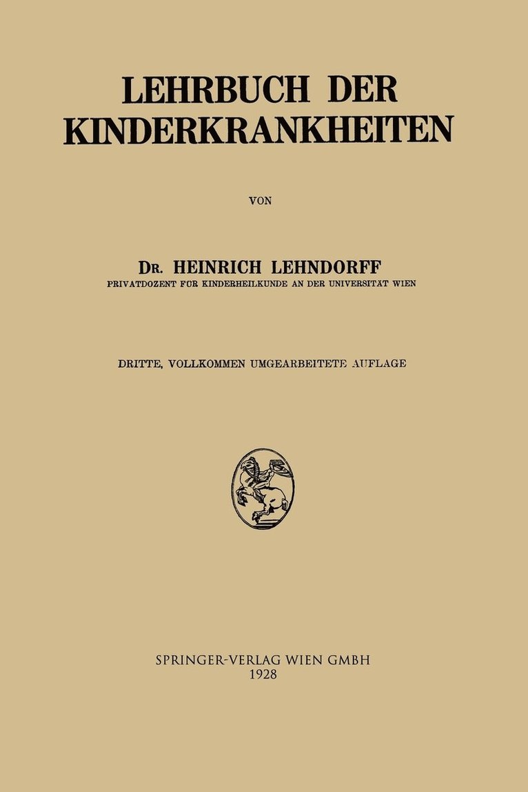 Lehrbuch der Kinderkrankheiten 1