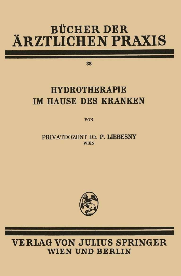 Hydrotherapie im Hause des Kranken 1