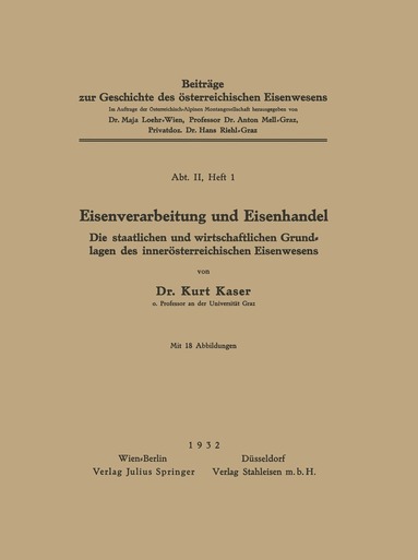 bokomslag Eisenverarbeitung und Eisenhandel