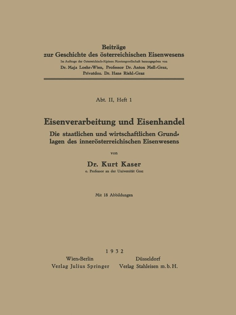 Eisenverarbeitung und Eisenhandel 1