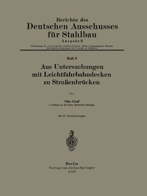 Aus Untersuchungen mit Leichtfahrbahndecken zu Straßenbrücken 1