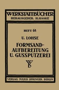 bokomslag Formsandaufbereitung und Gußputzerei
