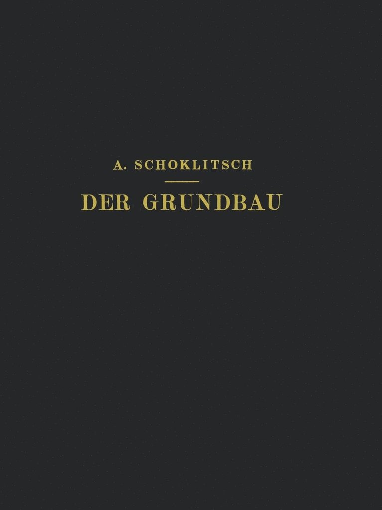 Der Grundbau 1