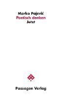 Marko Pajevic - Poetisch denken, Häftad