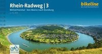 bokomslag Rhein Radweg 3 Mittelrheintal von Mainz nach Duisburg